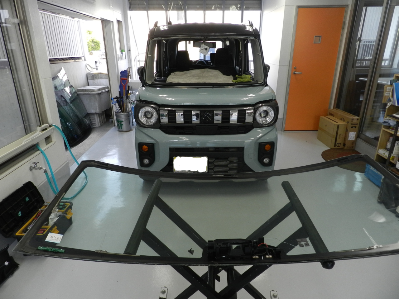 新型スペーシアもエイミング可能になりました。