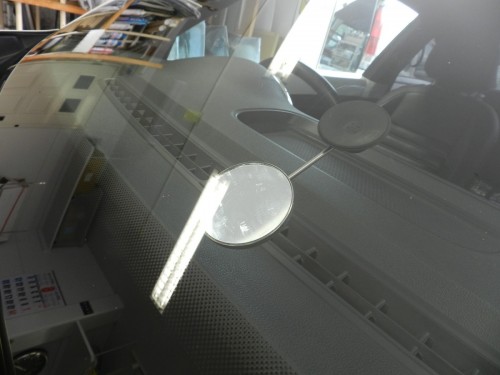 VW ビートル　フロントガラス　リペア　福岡市博多区　F様