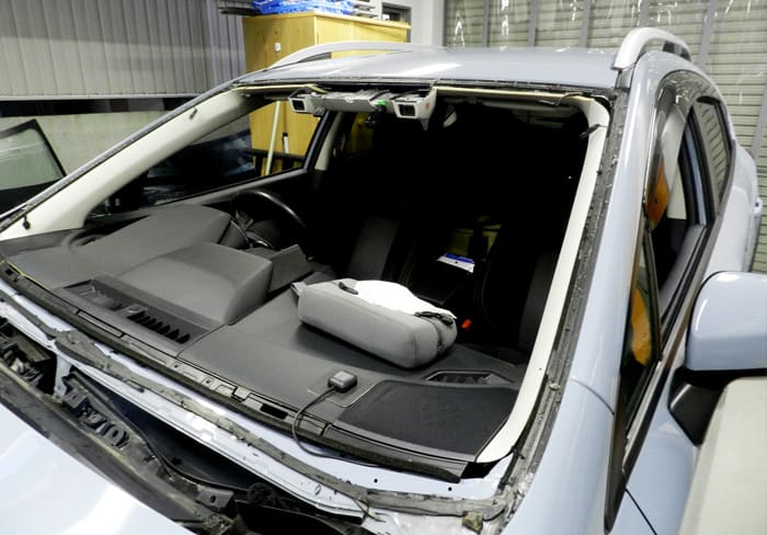 フロントガラスの取り外し